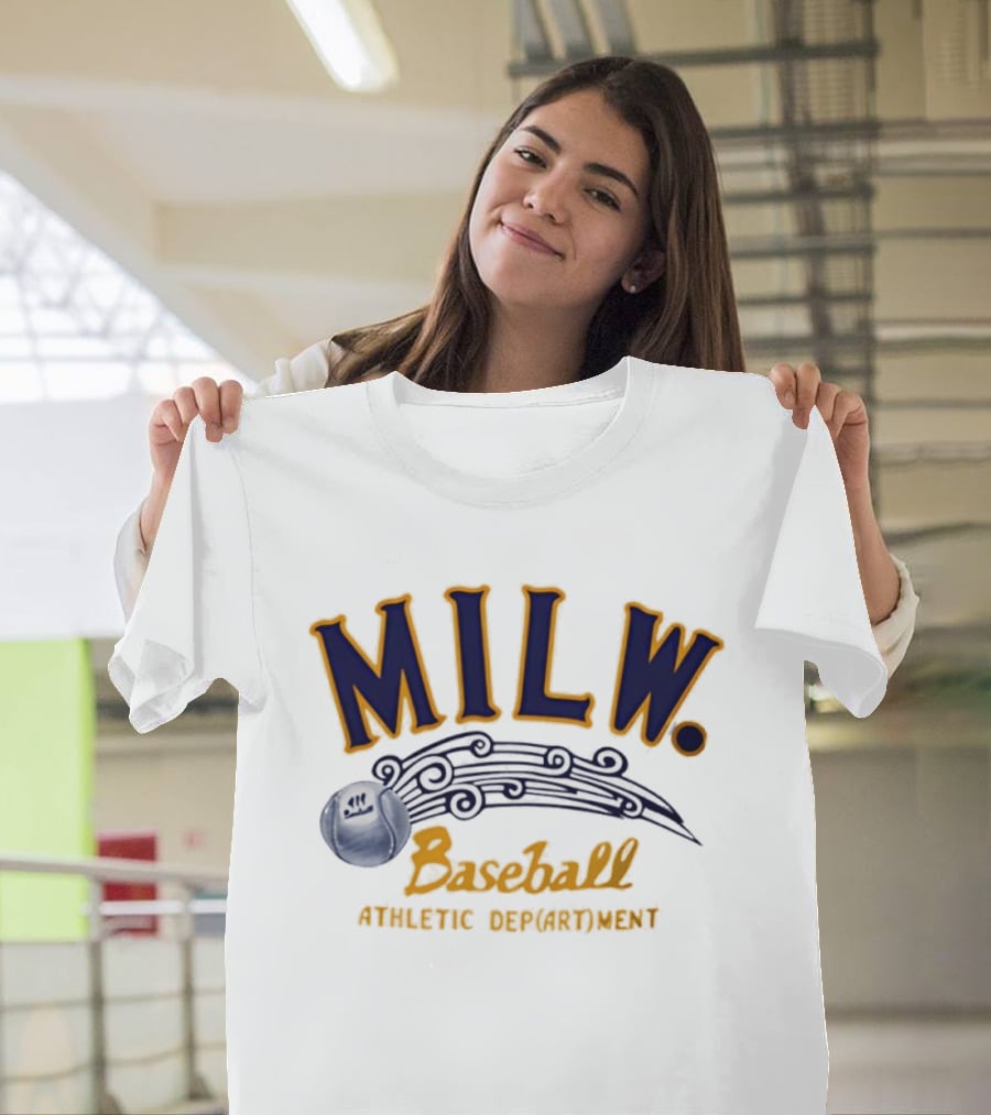 MILW Baseball Athletic Department Vintage Style Sports T-Shirt