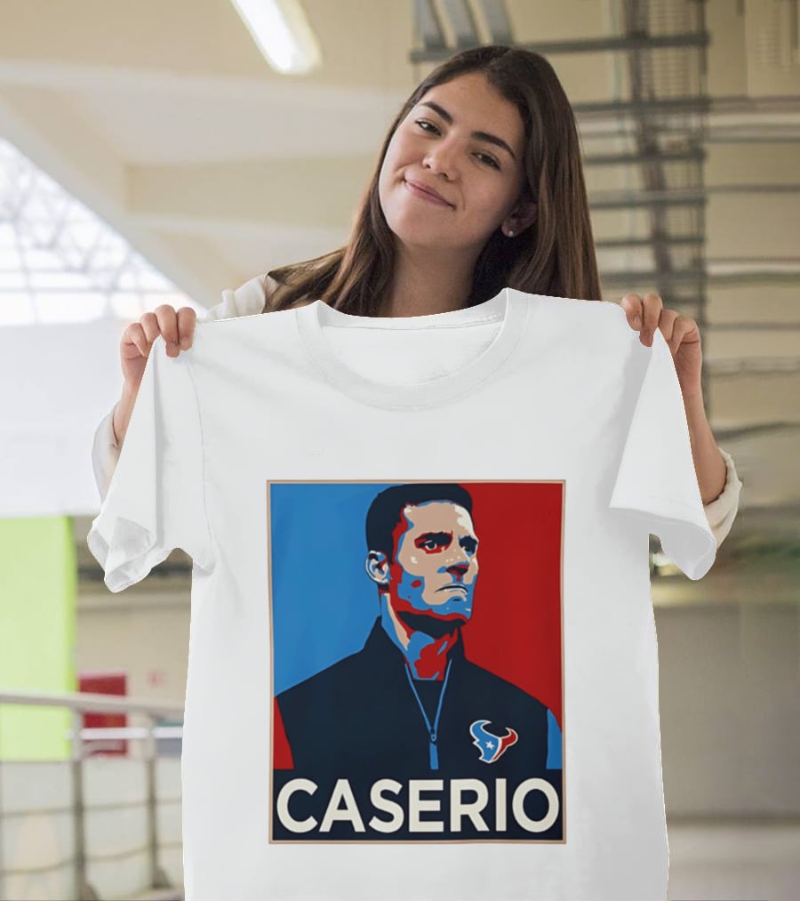 Caserio Houston Texans Bold Red Blue T-Shirt