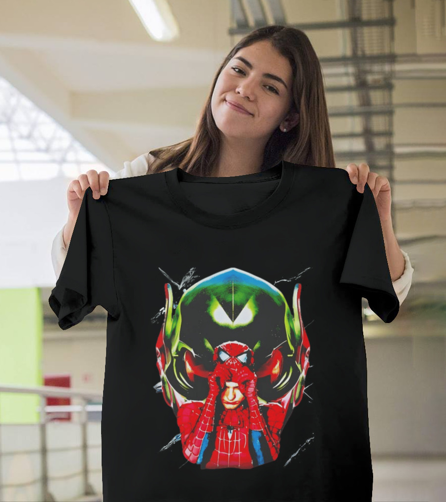 Spiderman Green Goblin Mask T-Shirt