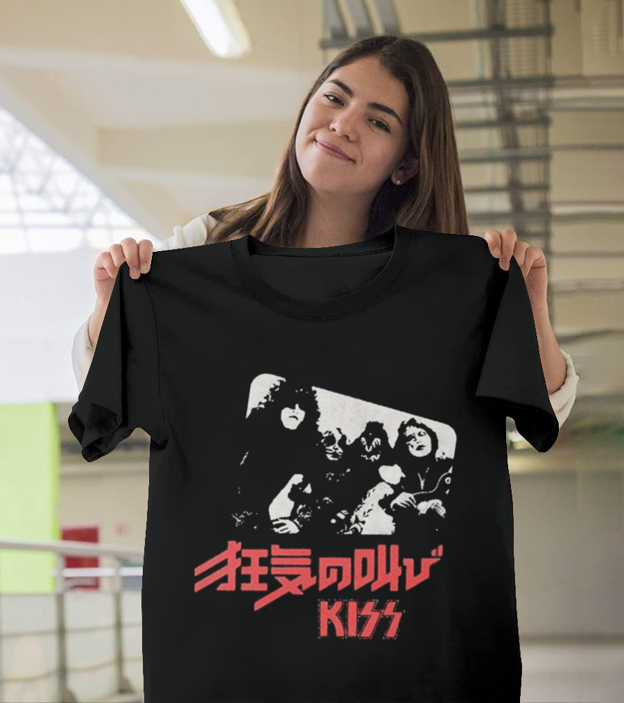 Kiss Shout It Out Loud Japan Cover Band Members T-Shirt