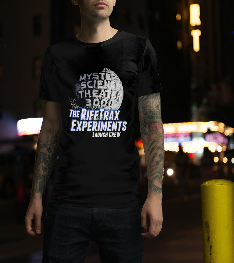 Mystery Science Theater 3000 The Rifftrax Experiments Launch Crew T-Shirt