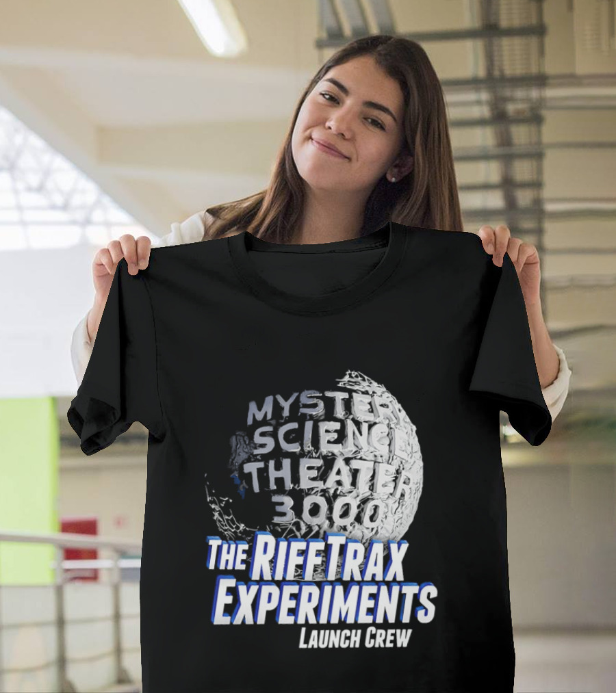 Mystery Science Theater 3000 The Rifftrax Experiments Launch Crew T-Shirt
