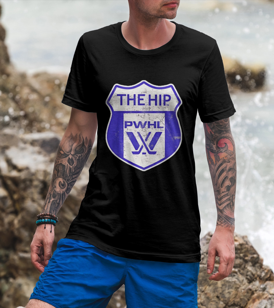 The Hip PWHL Hockey Badge Crest T-Shirt