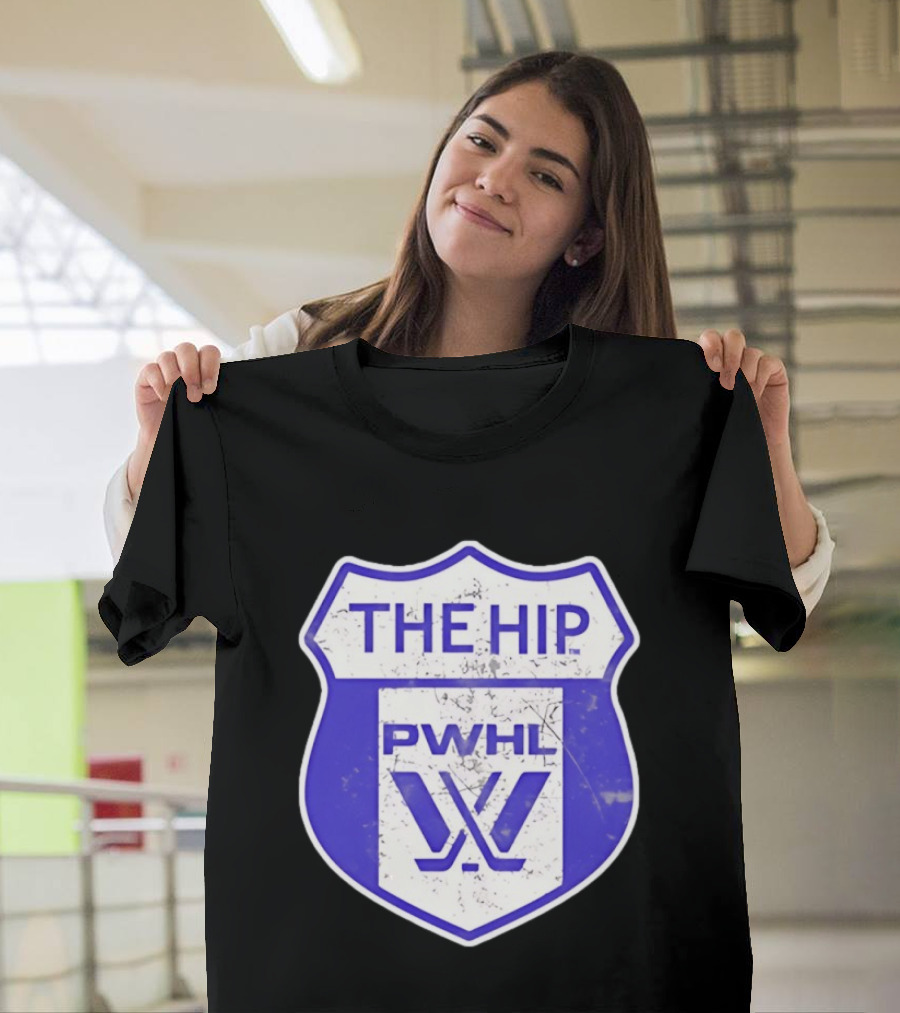 The Hip PWHL Hockey Badge Crest T-Shirt