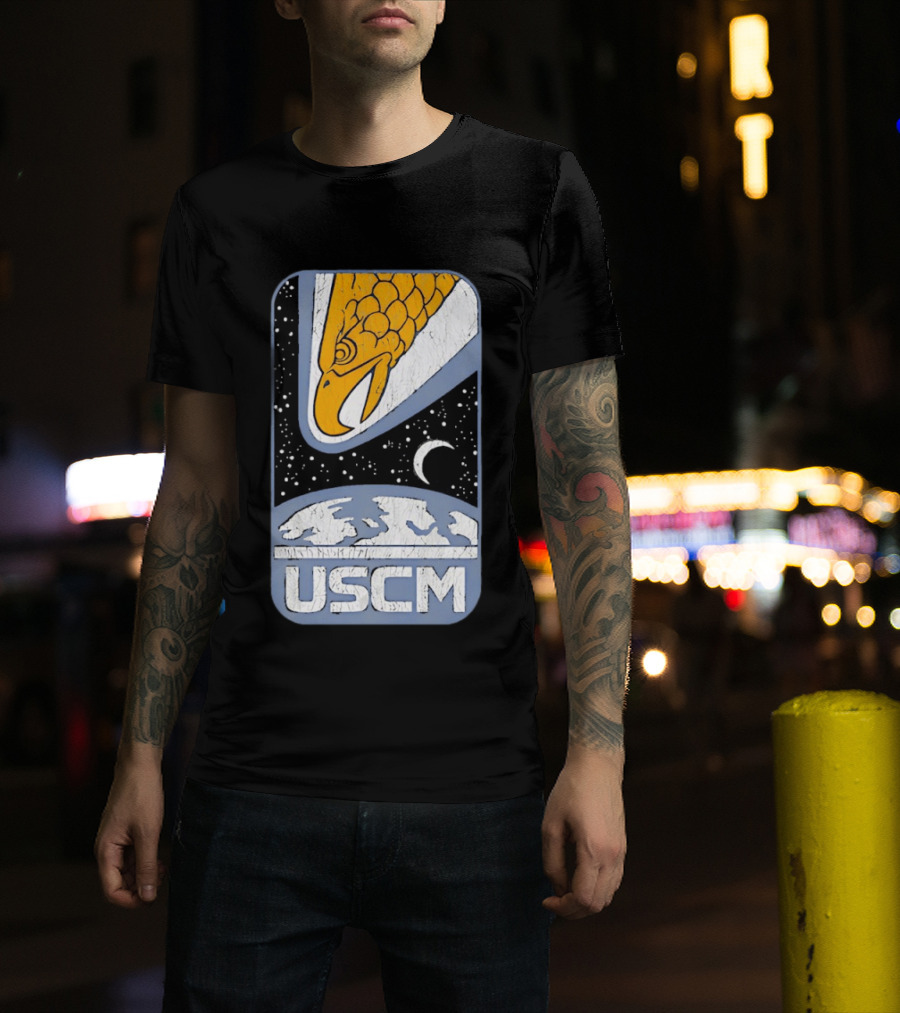USCM Screaming Eagle Lunar Night Sky T-Shirt