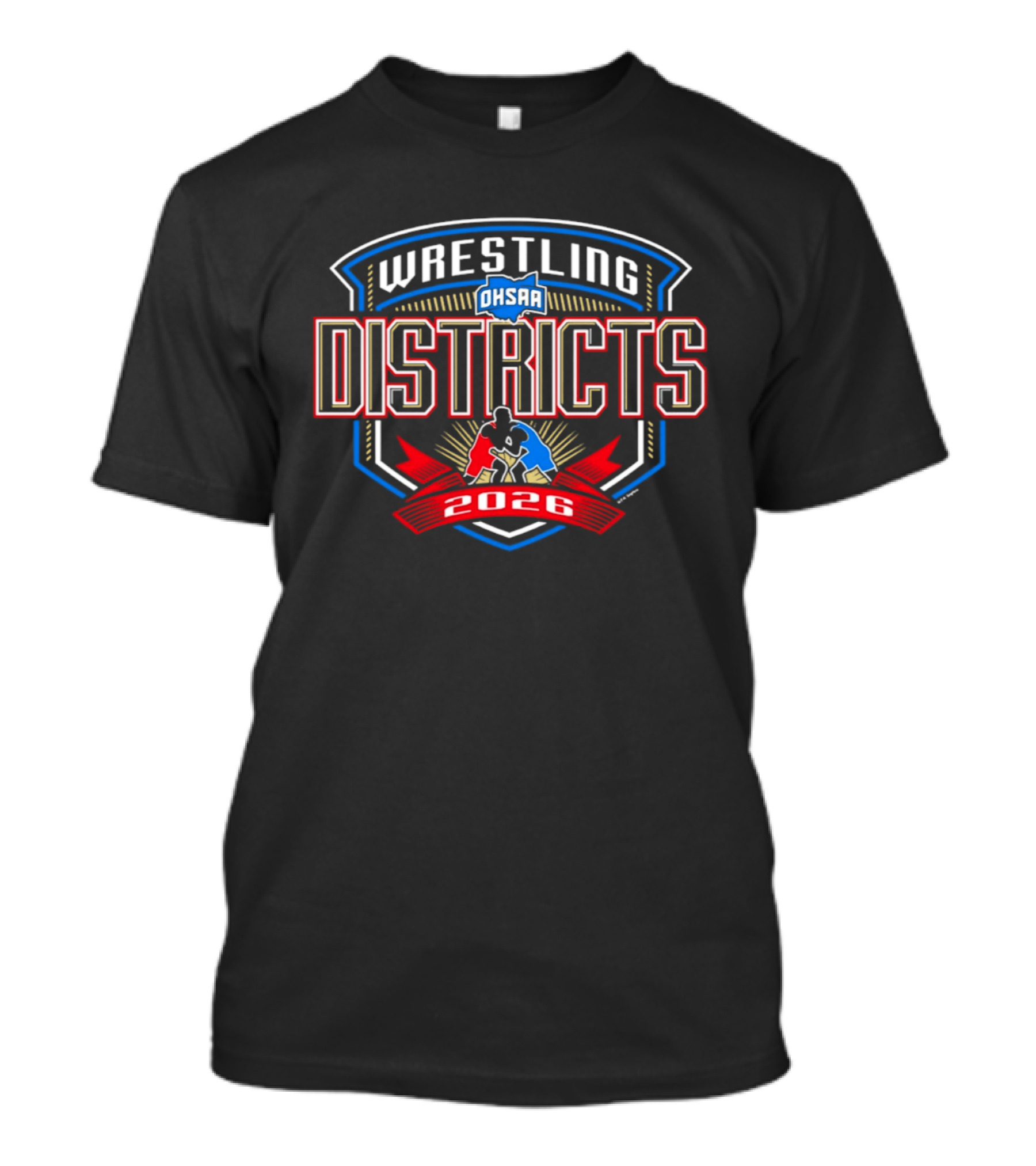 OHSAA 2026 Wrestling Districts Competition T-Shirt