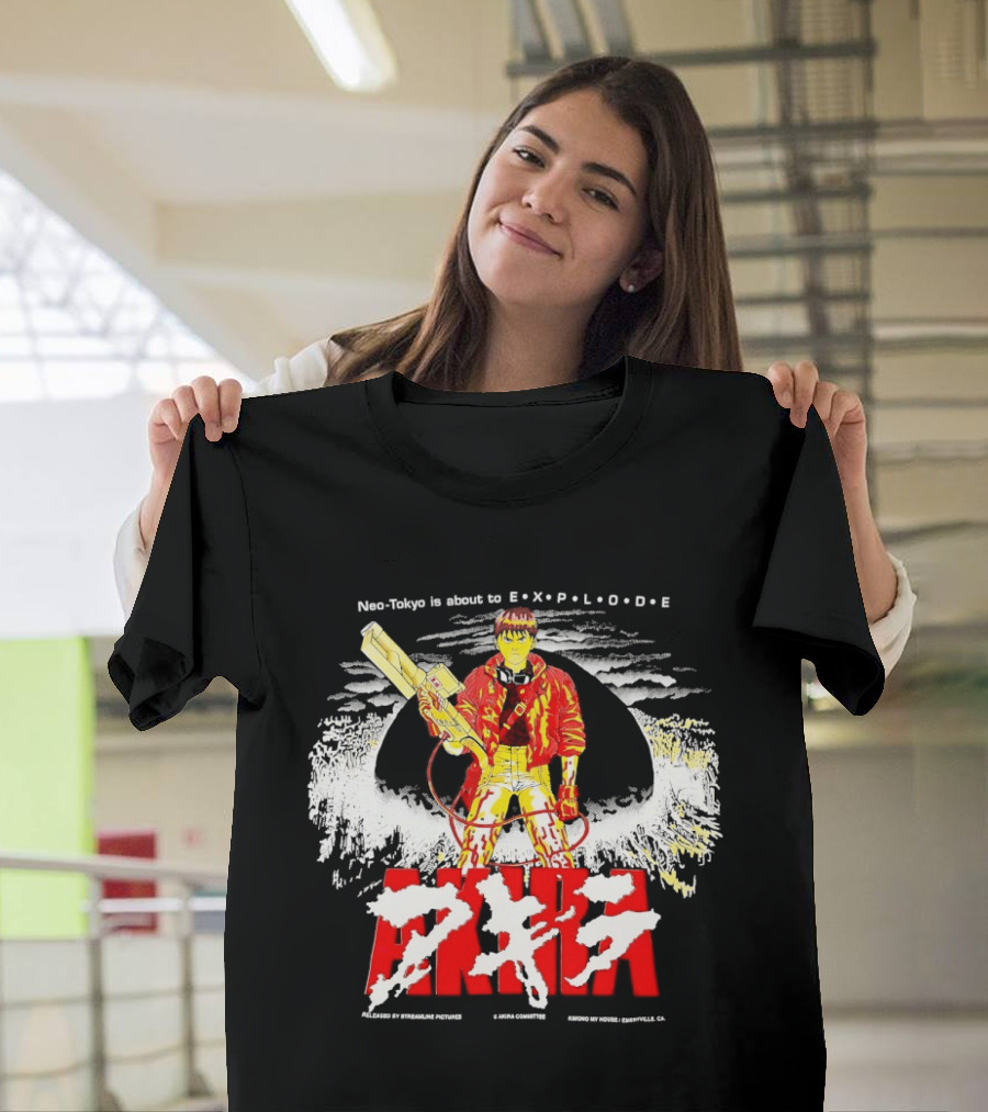 Akira Neo Tokyo Is About To Explode Iconic Anime Art Kaneda Explosion Scene T-Shirt