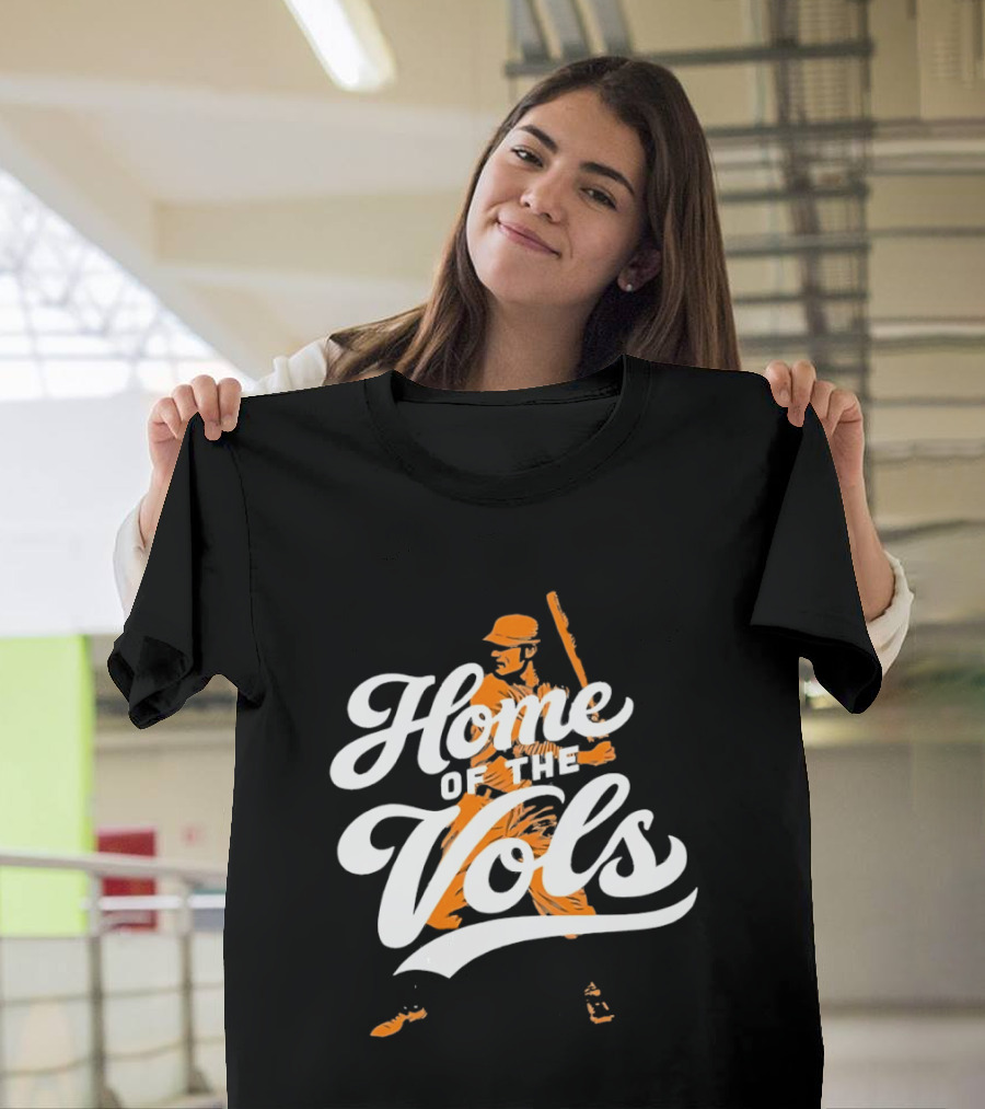 Home Of The Vols Tennessee Baseball Player T-Shirt