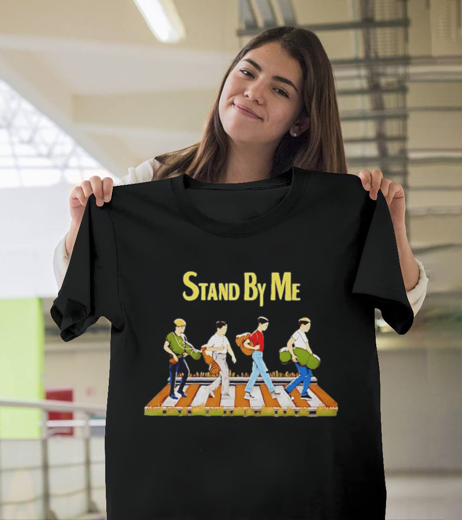 Stand By Me Movie Walking Across Train Tracks Scene Characters T-Shirt