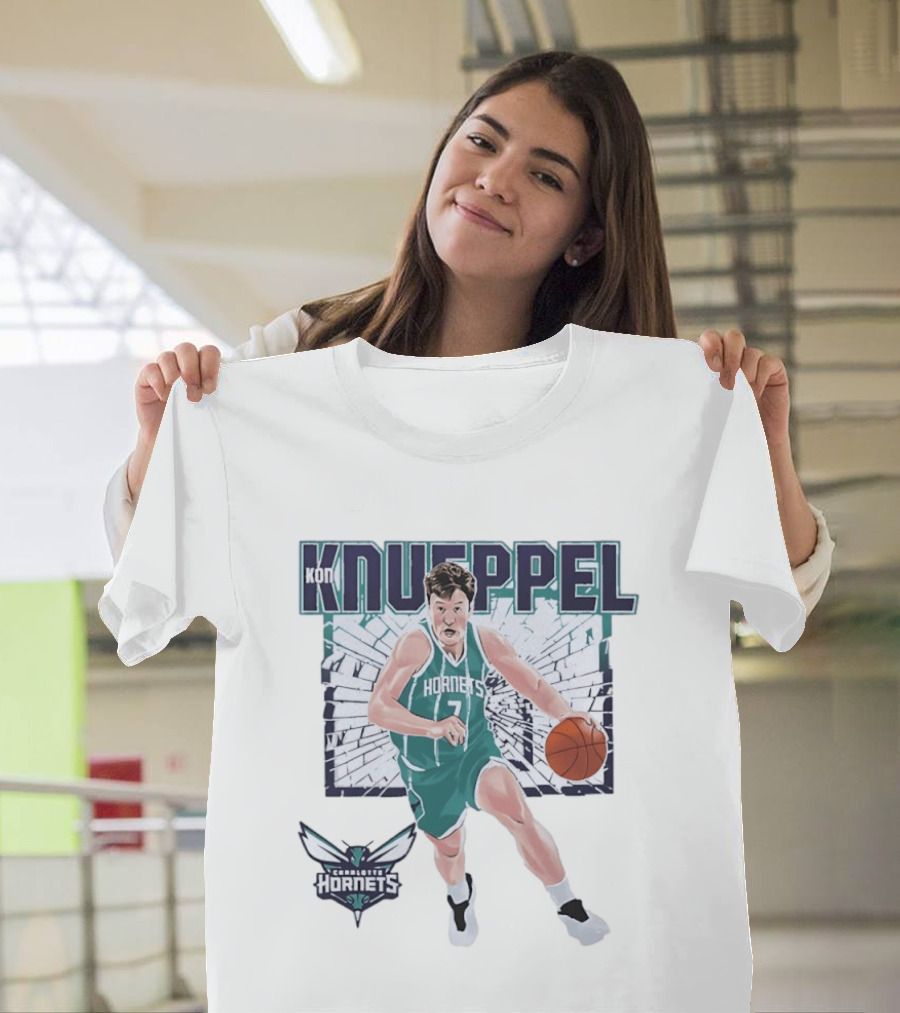 Kon Knueppel Charlotte Hornets Basketball NBA Player T-Shirt