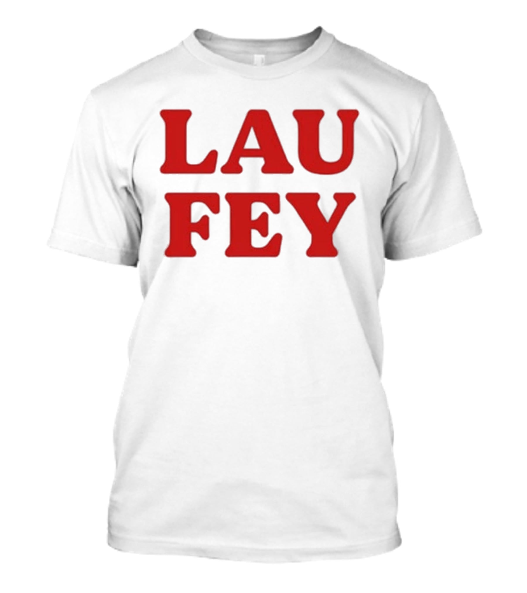 Laufey Music LAU FEY Text Bold Red Styling T-Shirt
