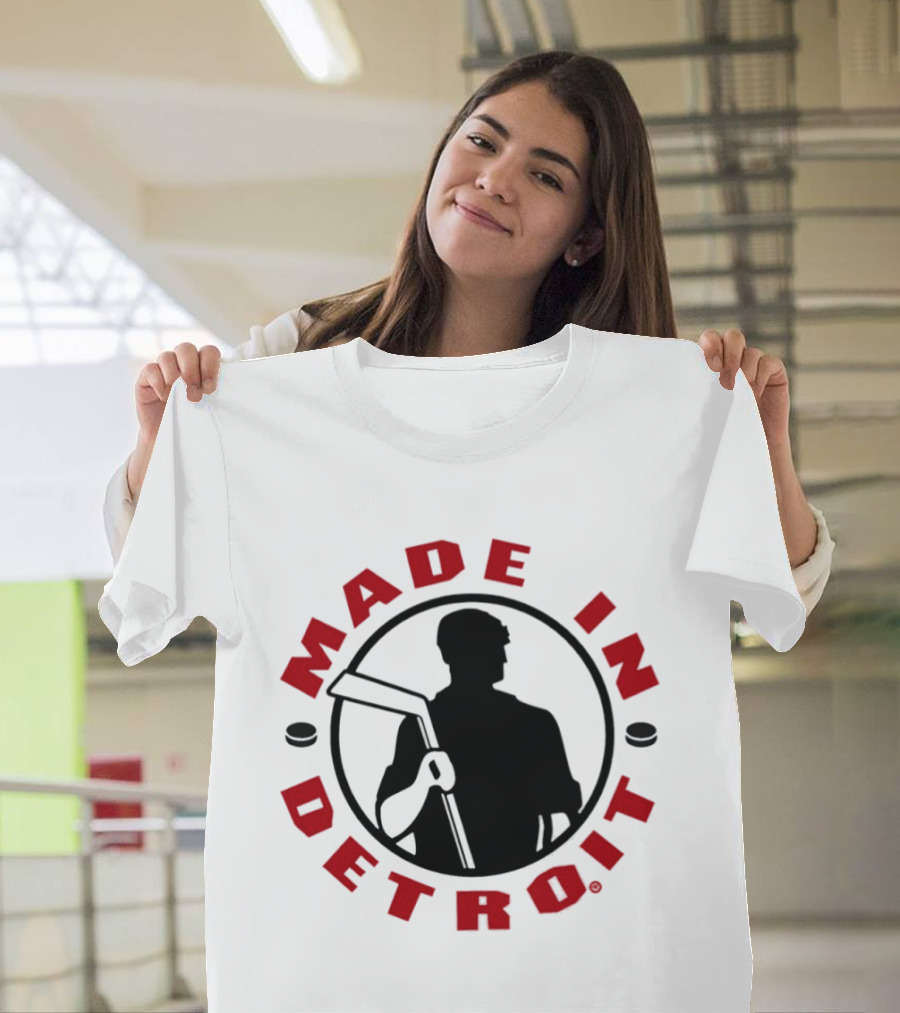 Made In Detroit Red Wings Hockey T-Shirt