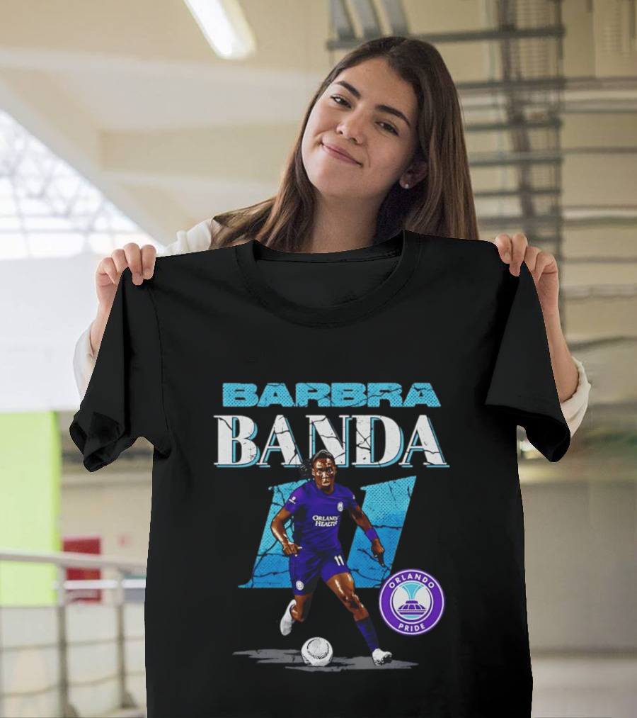 Barbra Banda Orlando Pride Number 11 Cracked T-Shirt