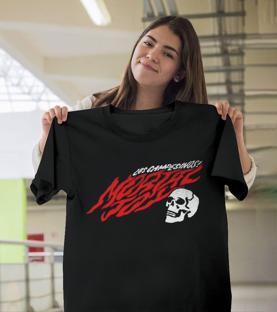 Los Campesinos Mortal Joy Tour Skull Flame T-Shirt