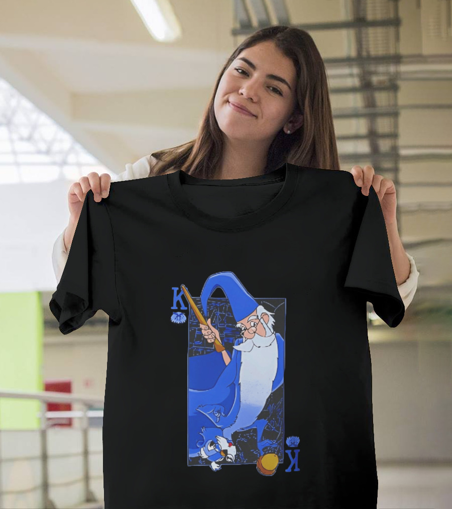 Merlin The Sword In The Stone Higitus Figitus King Card T-Shirt