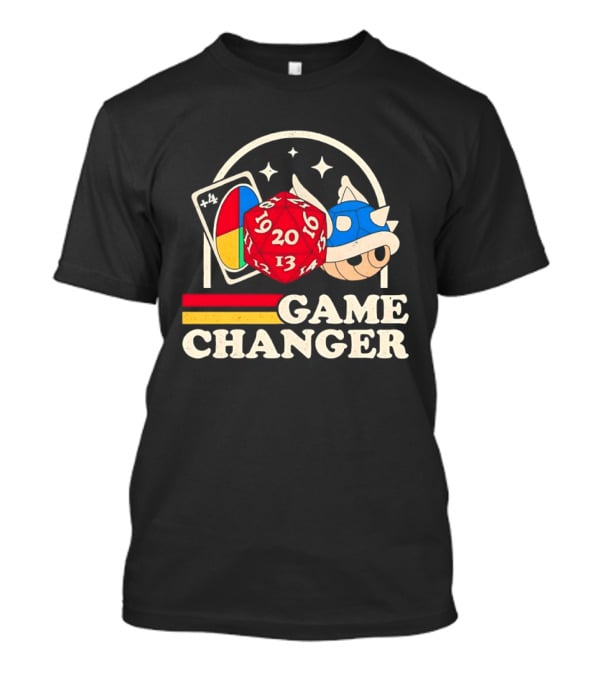 Game Changer Uno Card Dungeons And Dragons Mario Kart Blue Shell T-Shirt