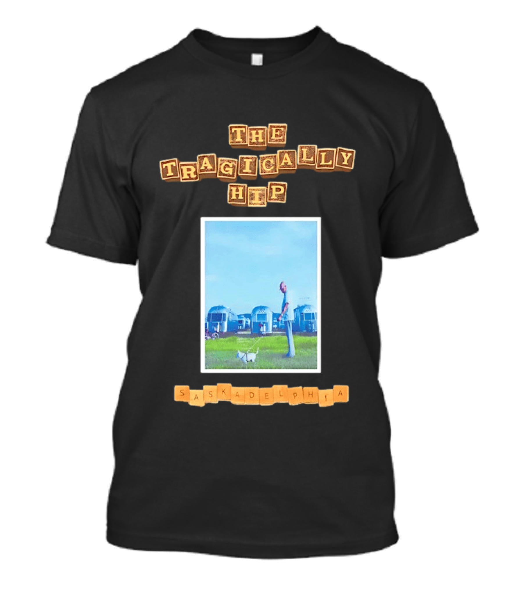 The Tragically Hip Saskadelphia Vintage Trailer Scene T-Shirt
