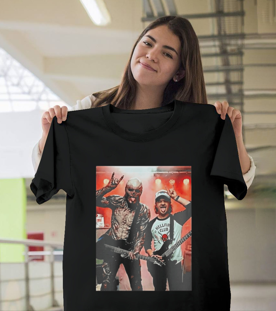 Vecna Dustin Henderson Hellfire Club Stranger Things Guitar Jam Session T-Shirt