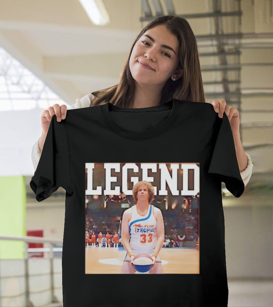 Legend Jackie Moon Flint Tropics 33 Basketball Semi Pro Movie T-Shirt