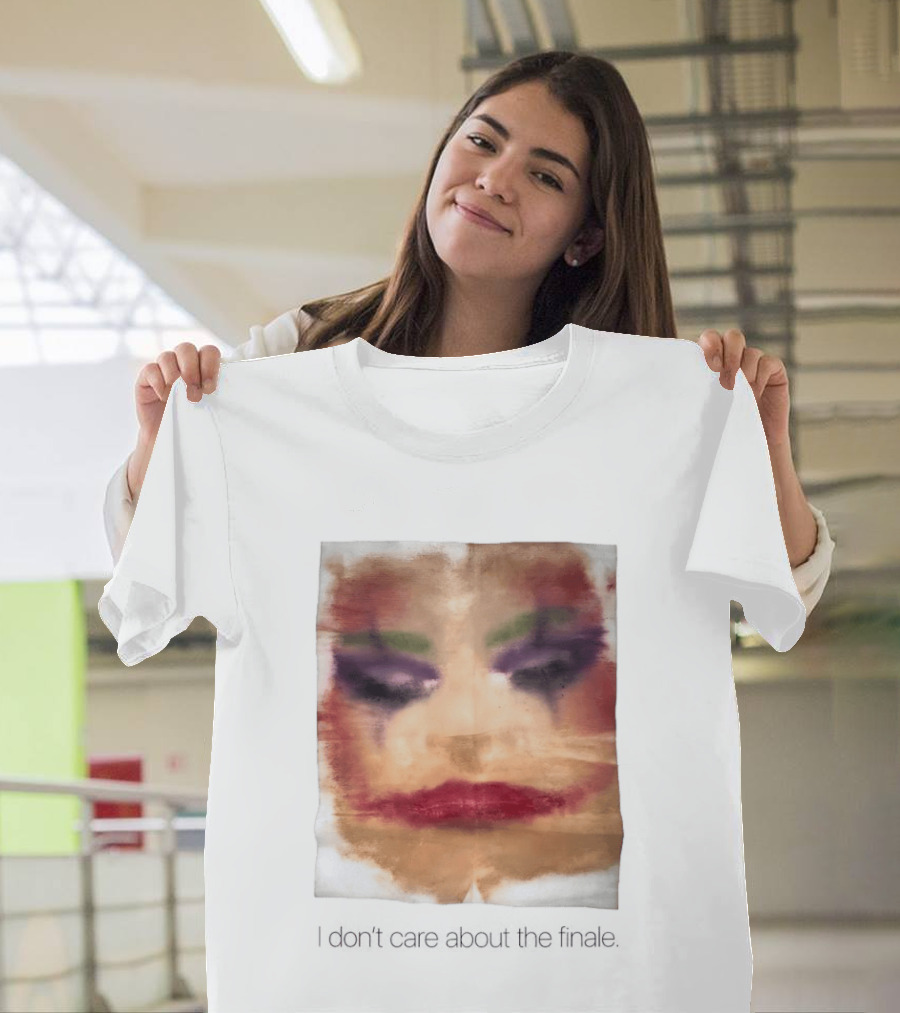 Joker I Don't Care About the Finale Abstract Face T-Shirt