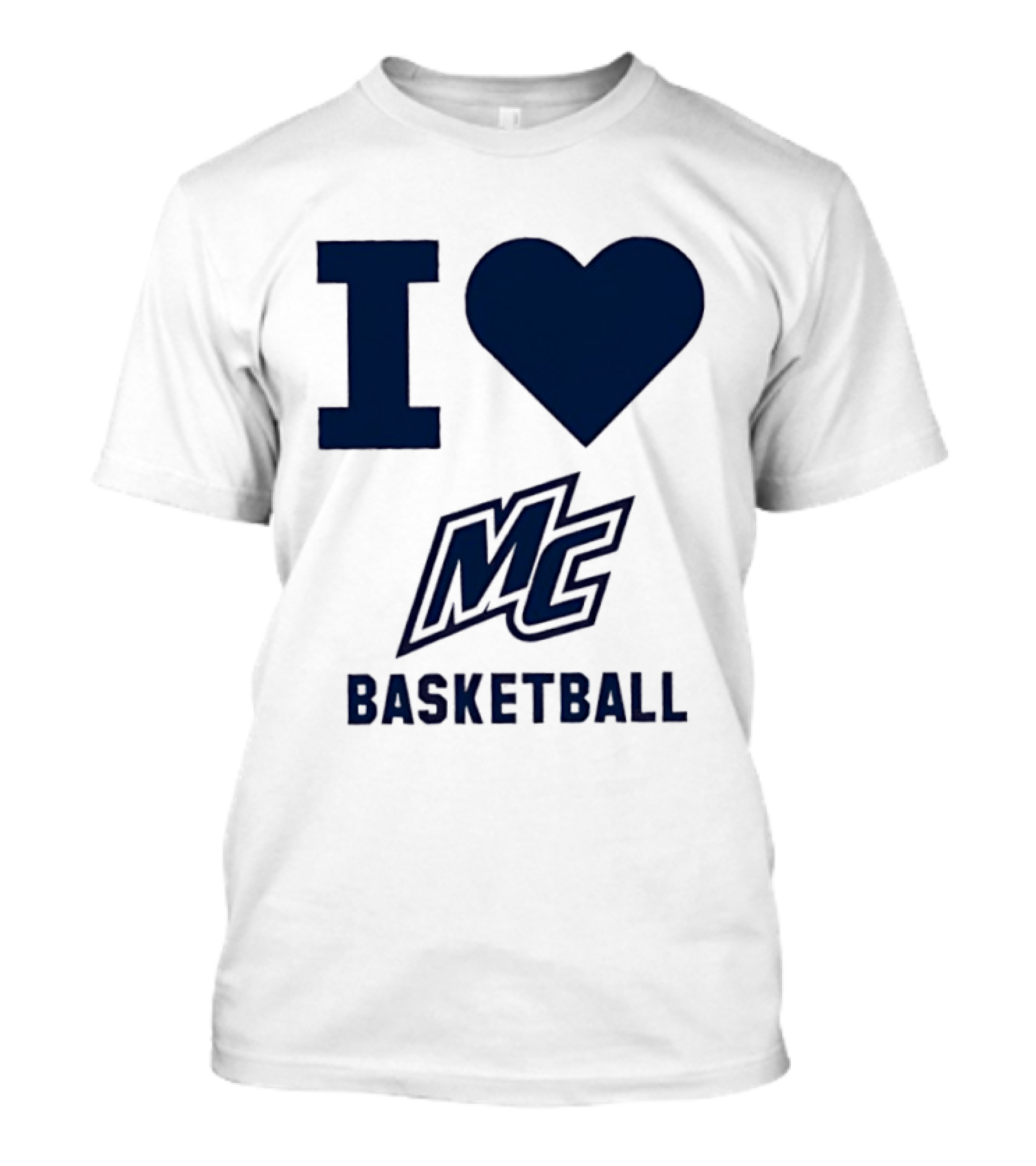 I Love MC Basketball Merrimack College T-Shirt