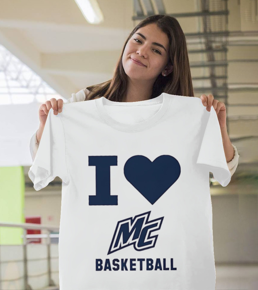 I Love MC Basketball Merrimack College T-Shirt