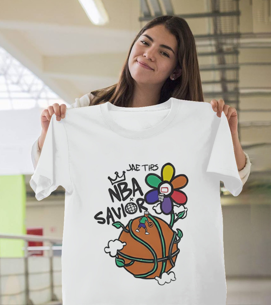 Jae Tips NBA Savior Basketball Flower Planet Player T-Shirt
