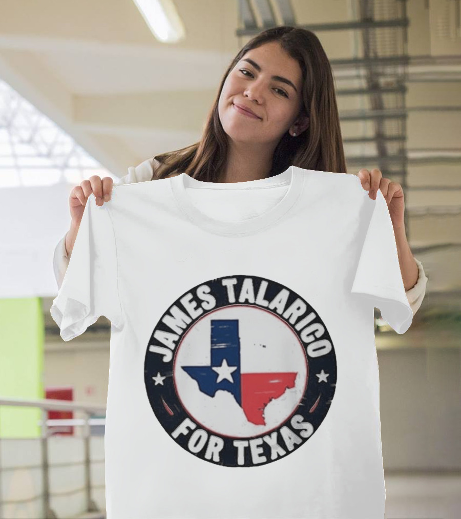 James Talarico For Texas Campaign Texas Map Star T-Shirt