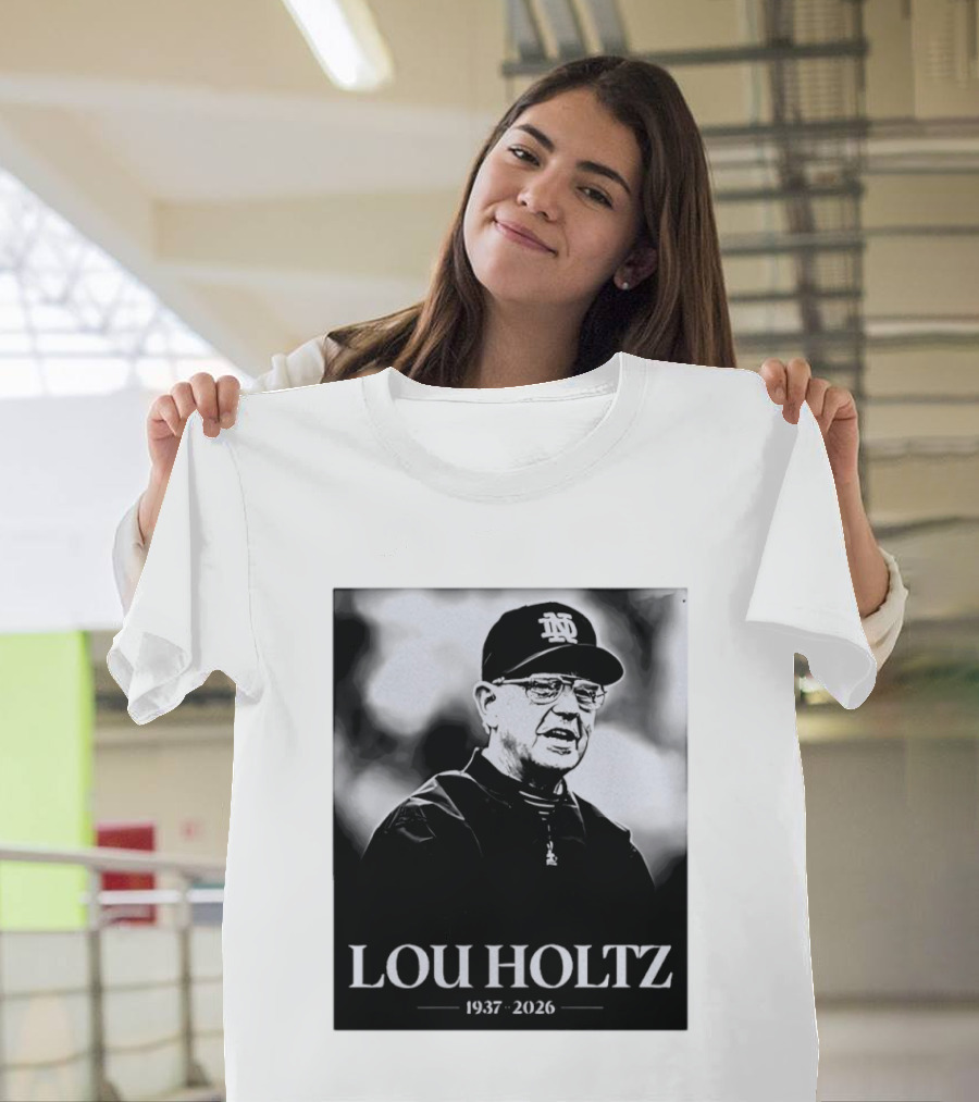 Lou Holtz 1937 2026 Notre Dame Coach Memorial T-Shirt
