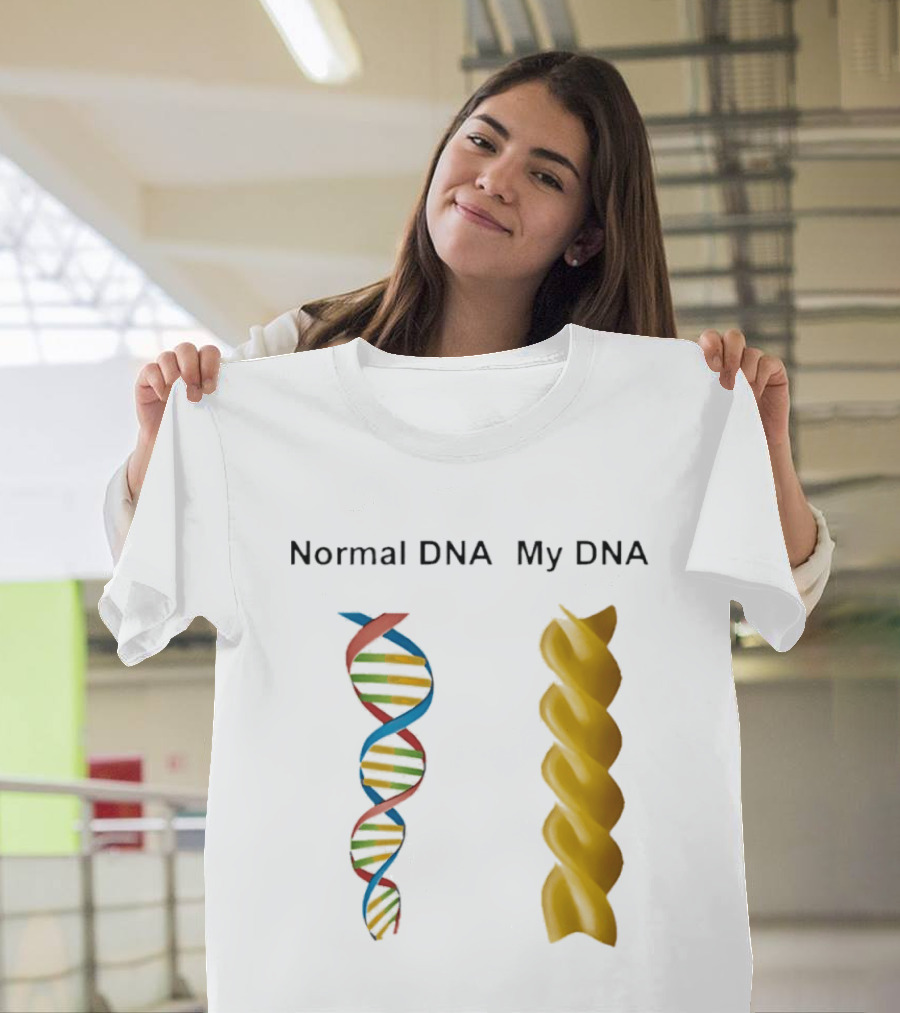 Normal DNA My DNA Fusilli Pasta Twist Humor T-Shirt
