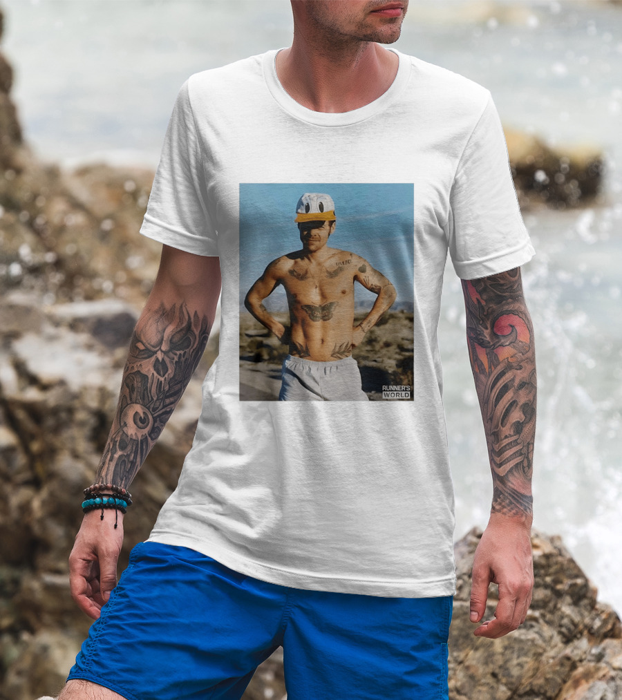 Harry Donald Duck Cap Runner's World Desert Tattoos T-Shirt
