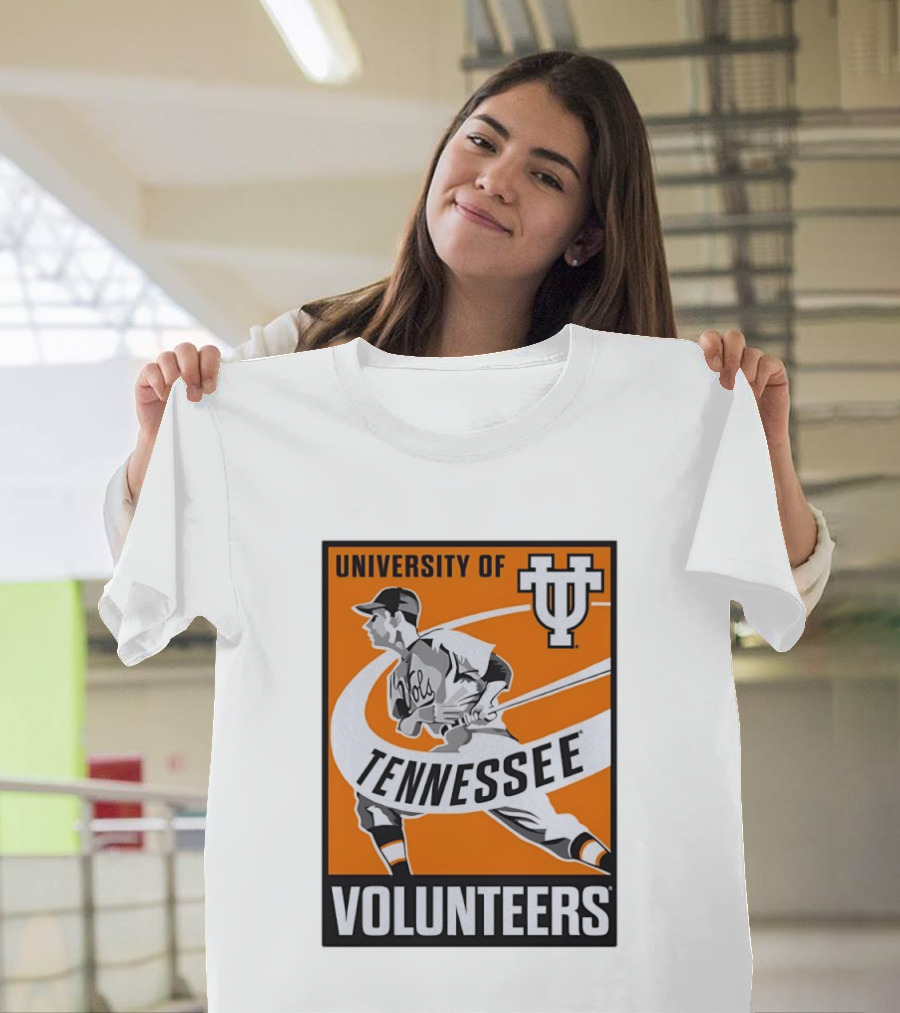 University Of Tennessee Volunteers Baseball Batter Icon UT T-Shirt