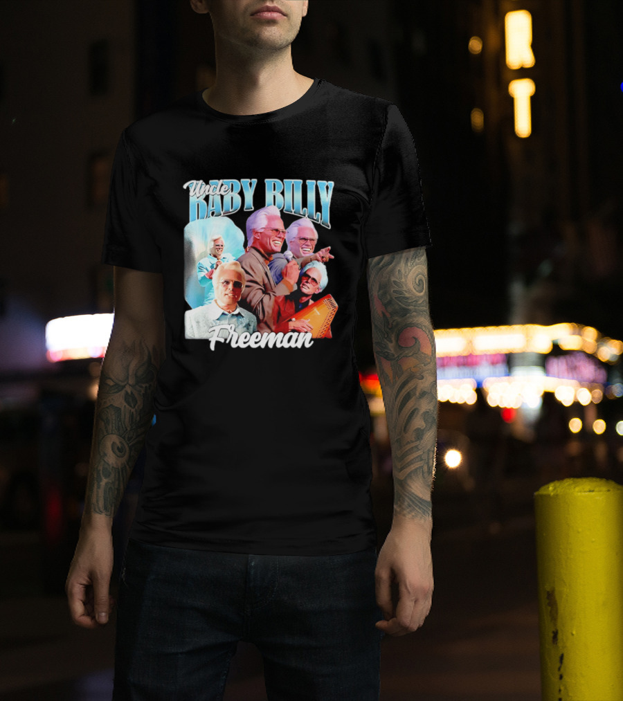 Uncle Baby Billy Freeman Character Collage T-Shirt