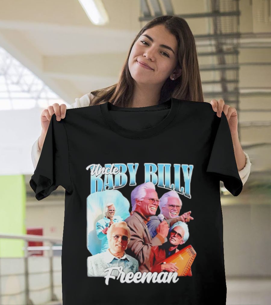 Uncle Baby Billy Freeman Character Collage T-Shirt