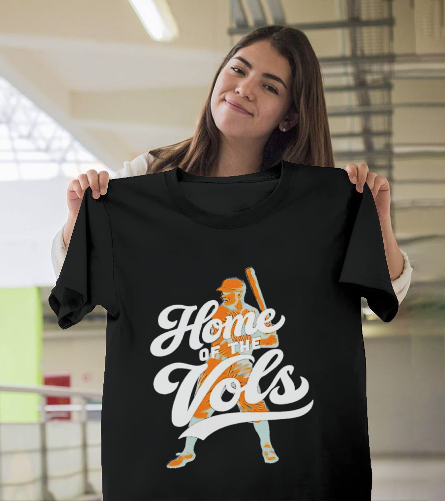 Home Of The Vols Baseball Player T-Shirt
