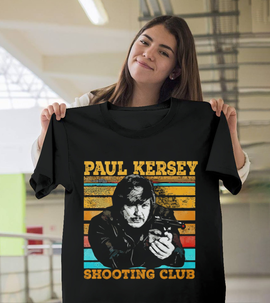 Paul Kersey Shooting Club Retro Style Gunman T-Shirt