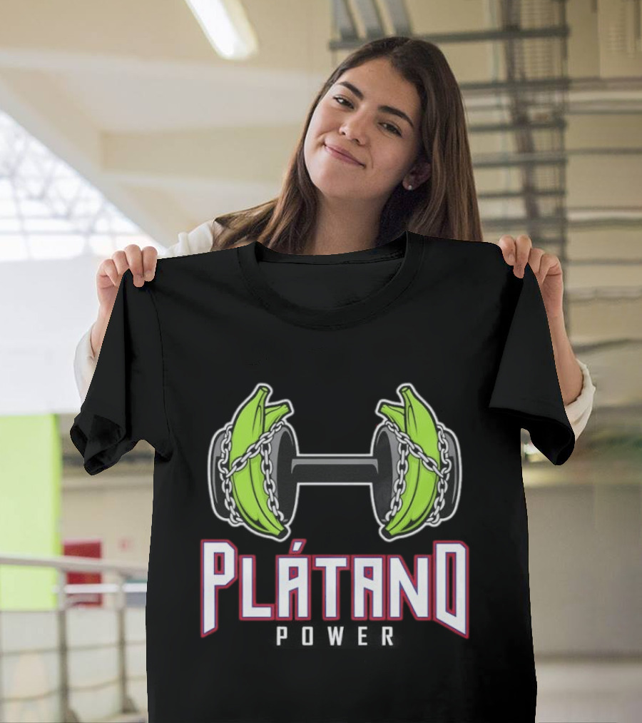 Plátano Dumbbell Power Fitness Strengthener T-Shirt
