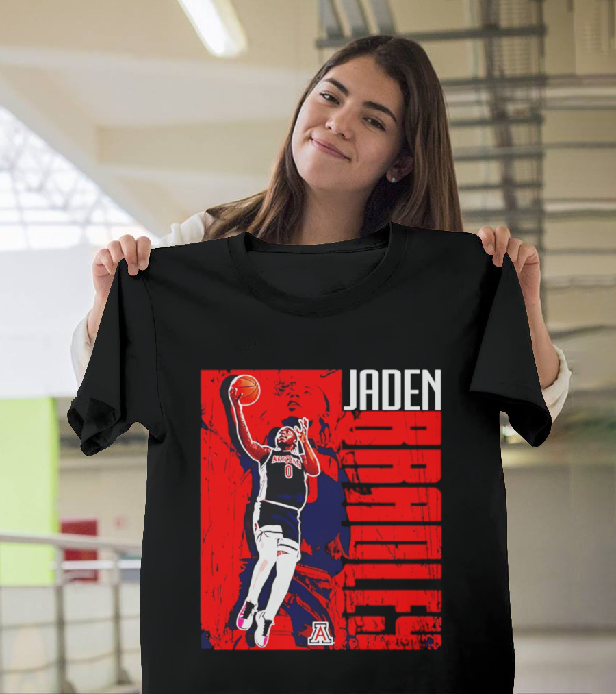 Jaden Bradley Arizona Wildcats NCAA Basketball Player Collage T-Shirt