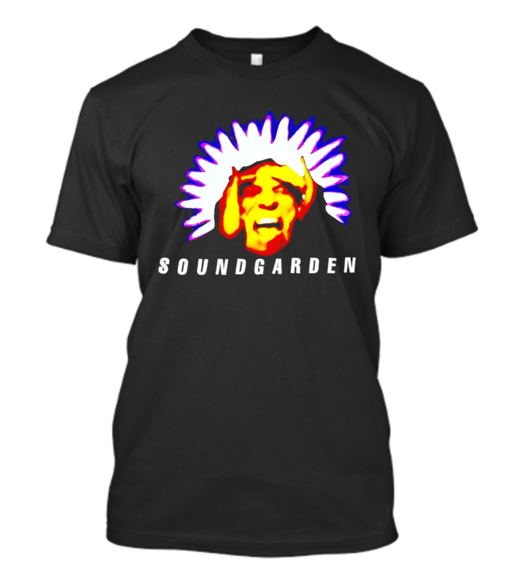 Soundgarden Black Hole Sun Surreal Face Psychedelic T-Shirt