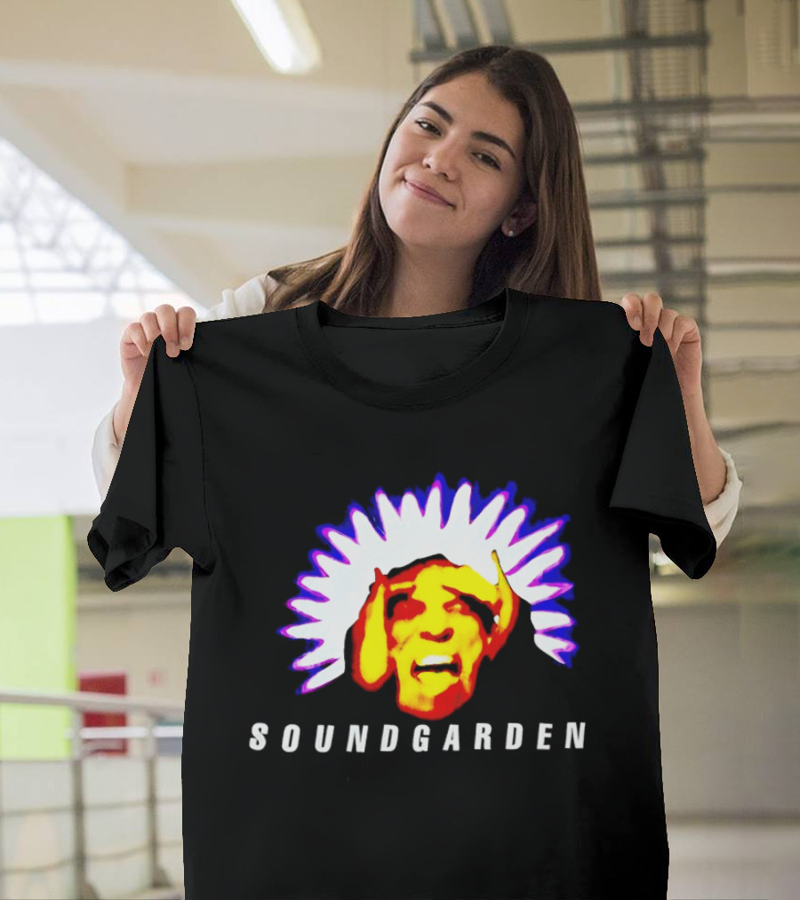 Soundgarden Black Hole Sun Surreal Face Psychedelic T-Shirt