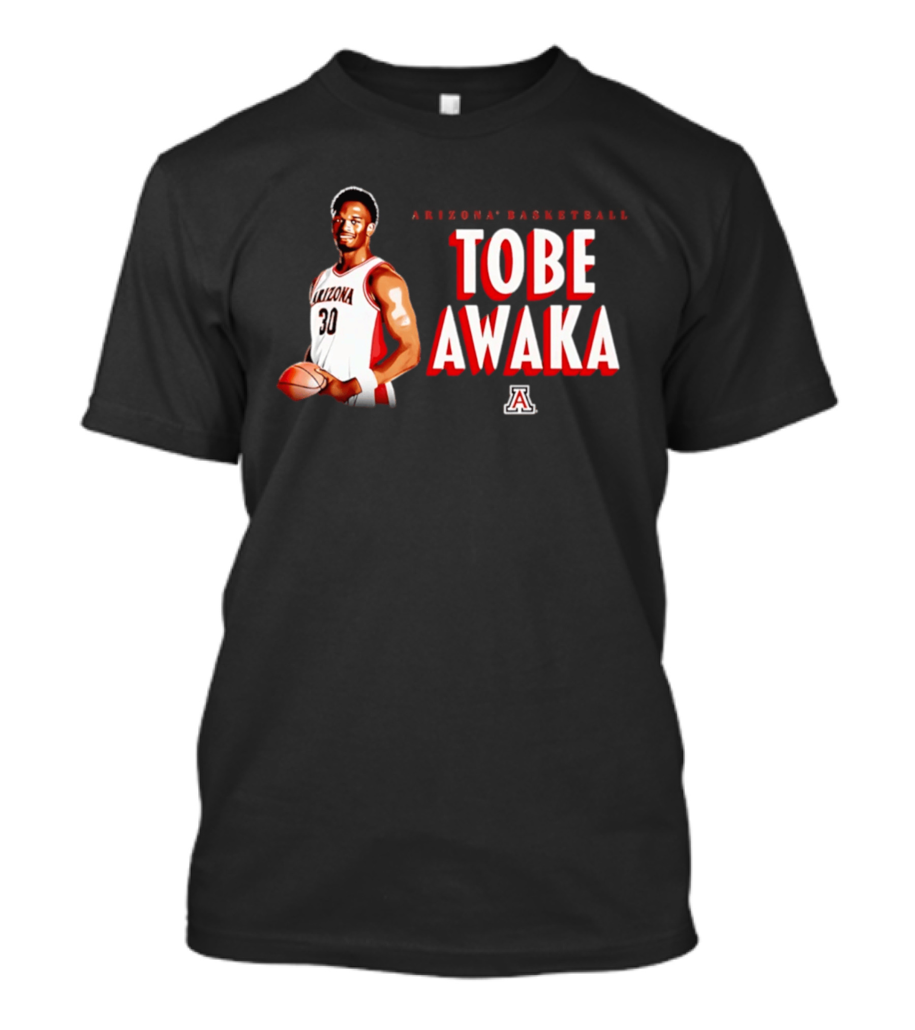 Arizona Basketball Tobe Awaka Wildcats Player 30 T-Shirt