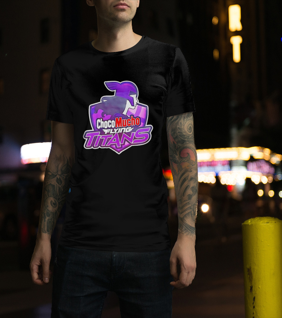 Choco Mucho Flying Titans Purple Shield T-Shirt
