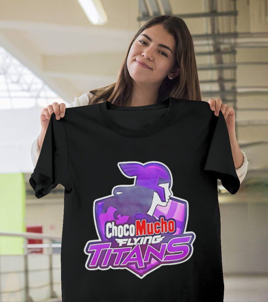 Choco Mucho Flying Titans Purple Shield T-Shirt