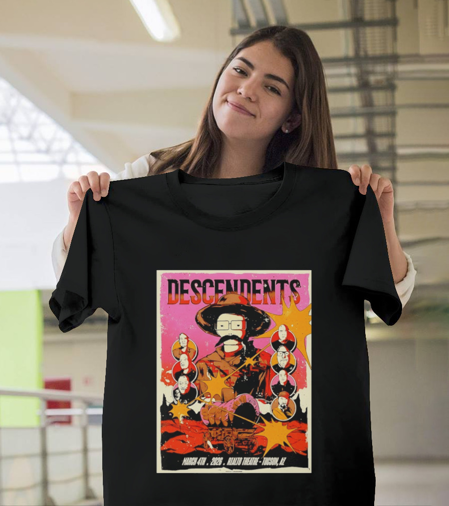 Descendents Live March 4 2026 At Rialto Theatre Tucson Arizona Concert Event T-Shirt