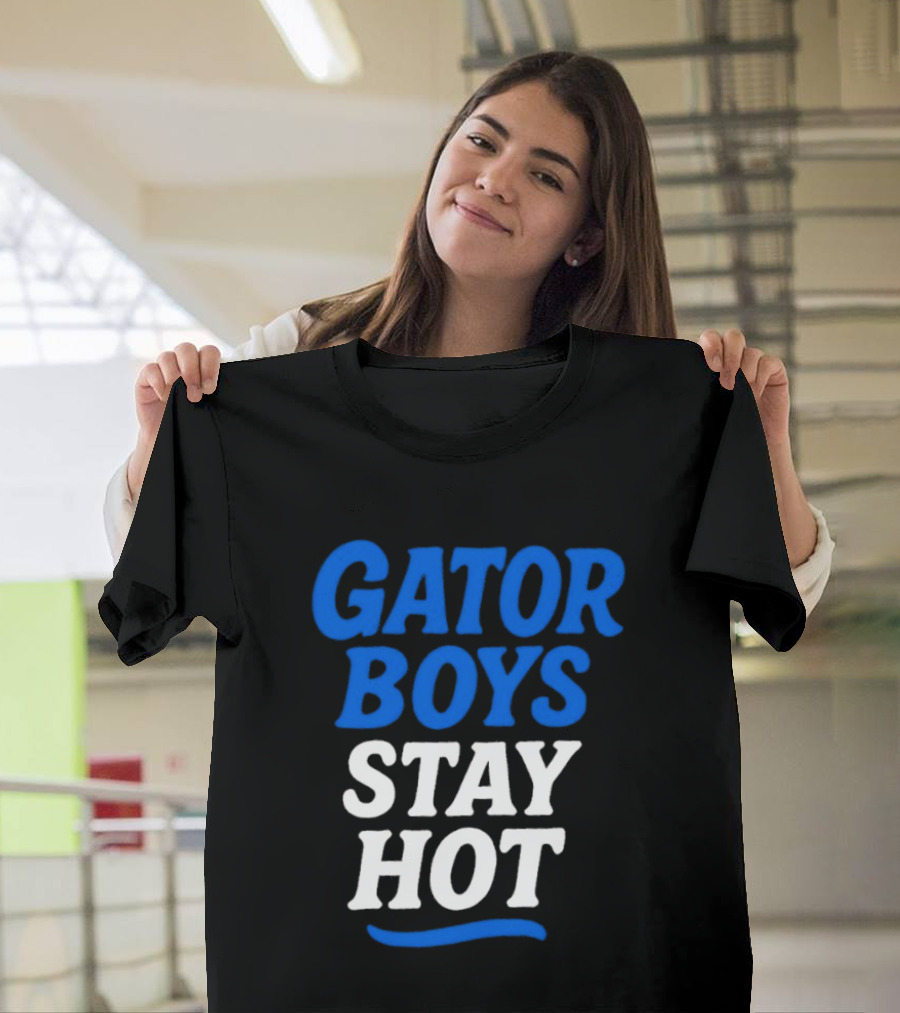 Florida Gator Boys Stay Hot Blue And White T-Shirt