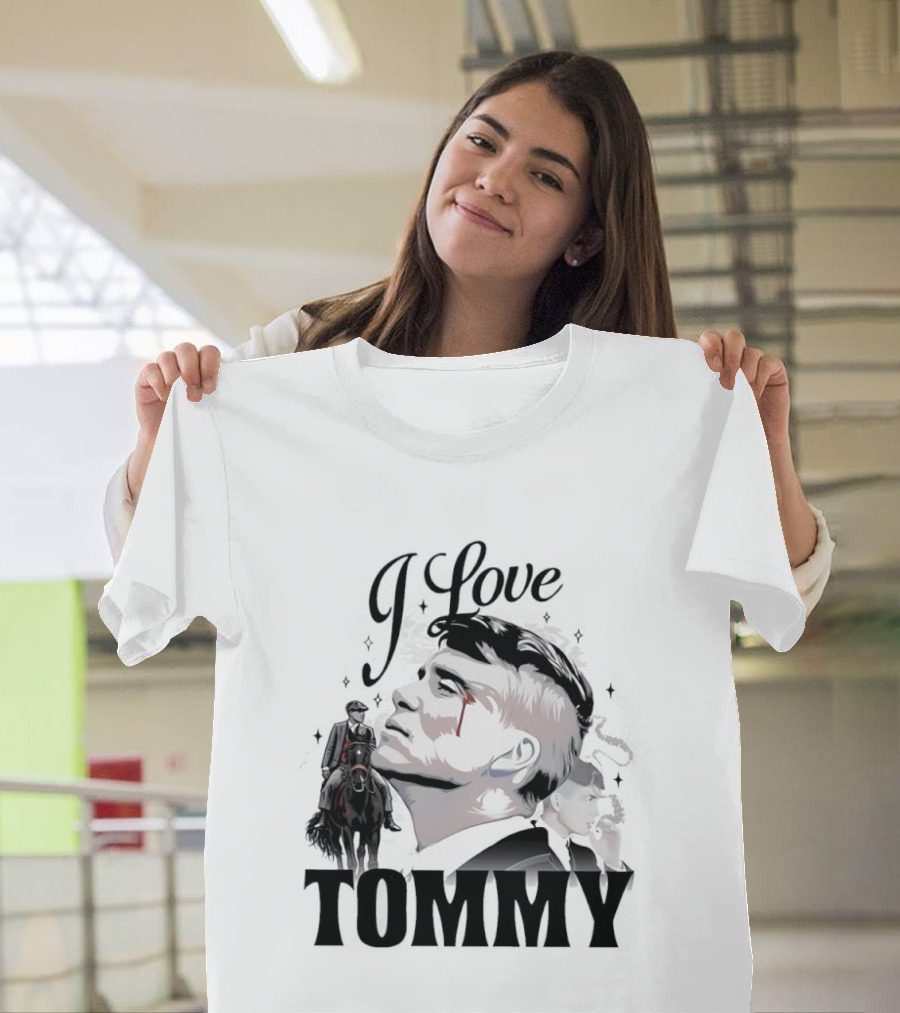 I Love Tommy Shelby In Peaky Blinders Movie Horse And Man Image T-Shirt