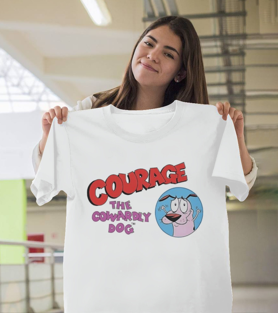 Courage The Cowardly Dog Cartoon Classic Animation T-Shirt