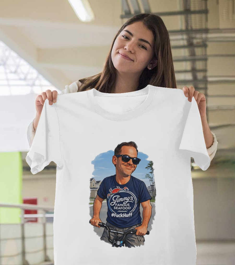 Jinny's Famous Seafood #FckHuff Bold Catchy Phrase T-Shirt