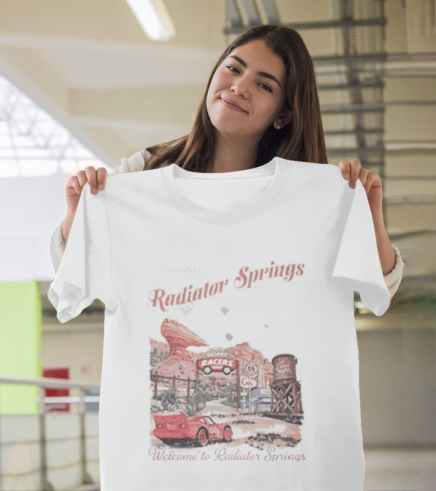 Radiator Springs Lightning McQueen Disney Pixar Cars Scenic Route Adventure T-Shirt