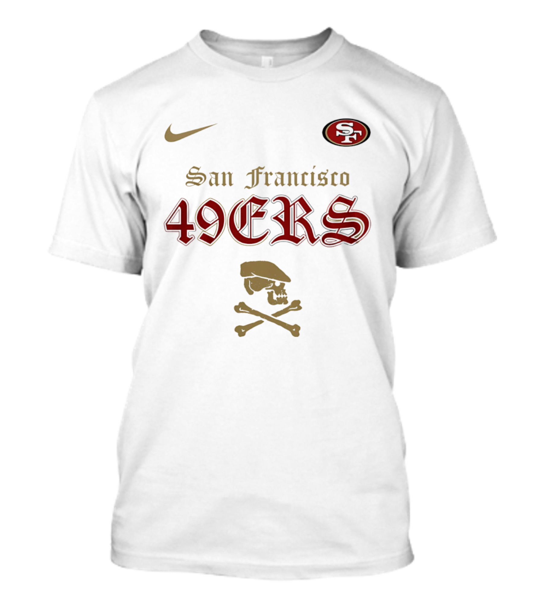 San Francisco 49ers Dropkick Murphys Skull Nike SF 49ers T-Shirt